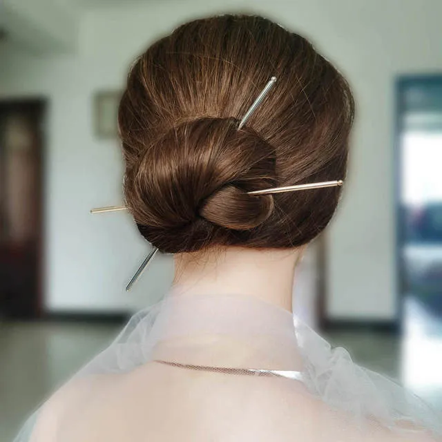 Tassel Double Chain Hair Fork Hairpin Retro Hair Accessories Hairgrip