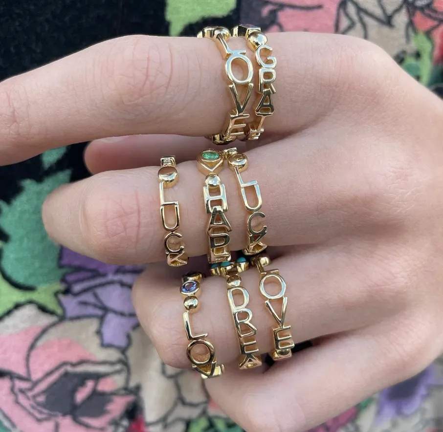 Tattoo Candy Mantra Ring by Eden Presley
