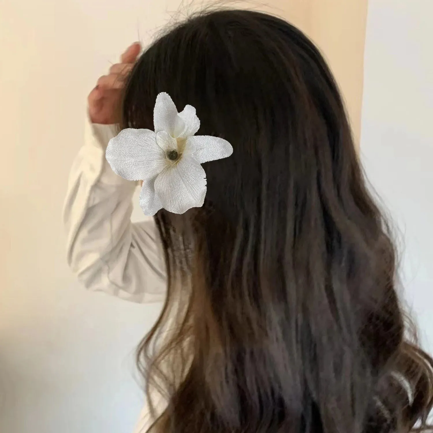 TAVIMART  -  Hair Clips Barrettes Elegant Rose Magnolia Flower Side Clips Headwear Hairpin For Women Hair Accessories