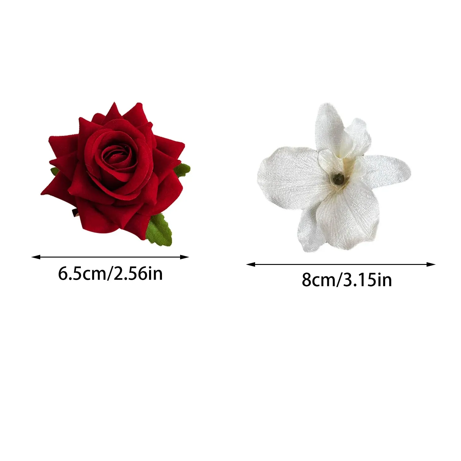 TAVIMART  -  Hair Clips Barrettes Elegant Rose Magnolia Flower Side Clips Headwear Hairpin For Women Hair Accessories