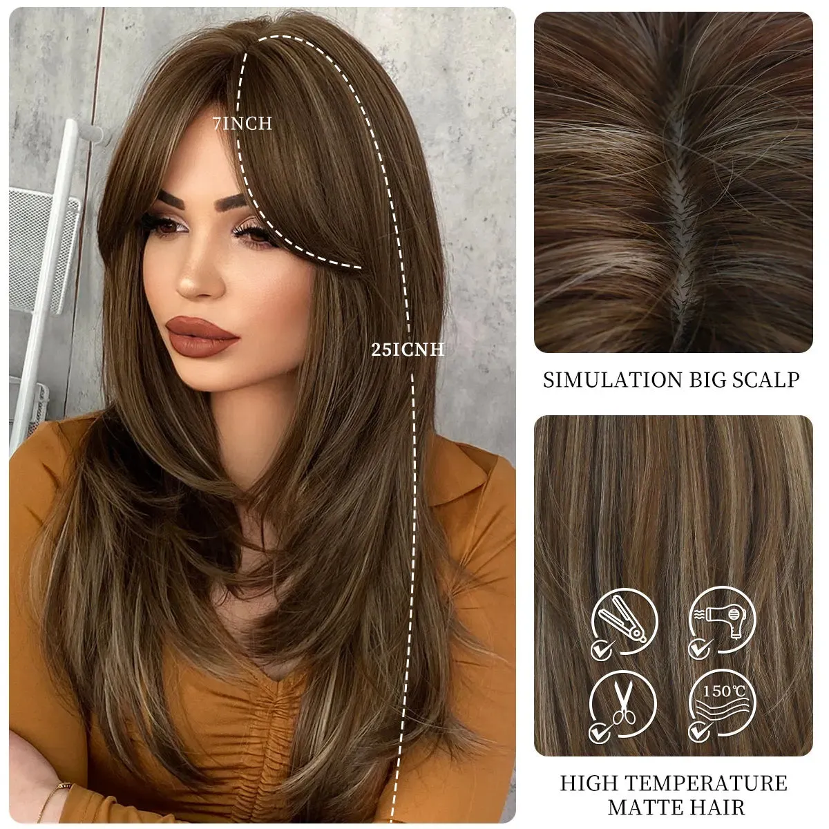 TEEK - Long Looker Layered Heat Resistant Synthetic Wig