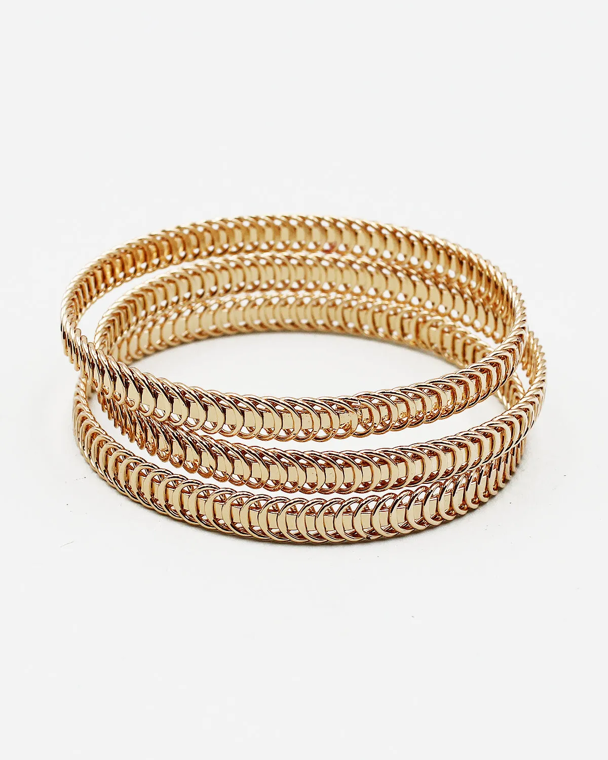 Textured Metal Bracelet Set