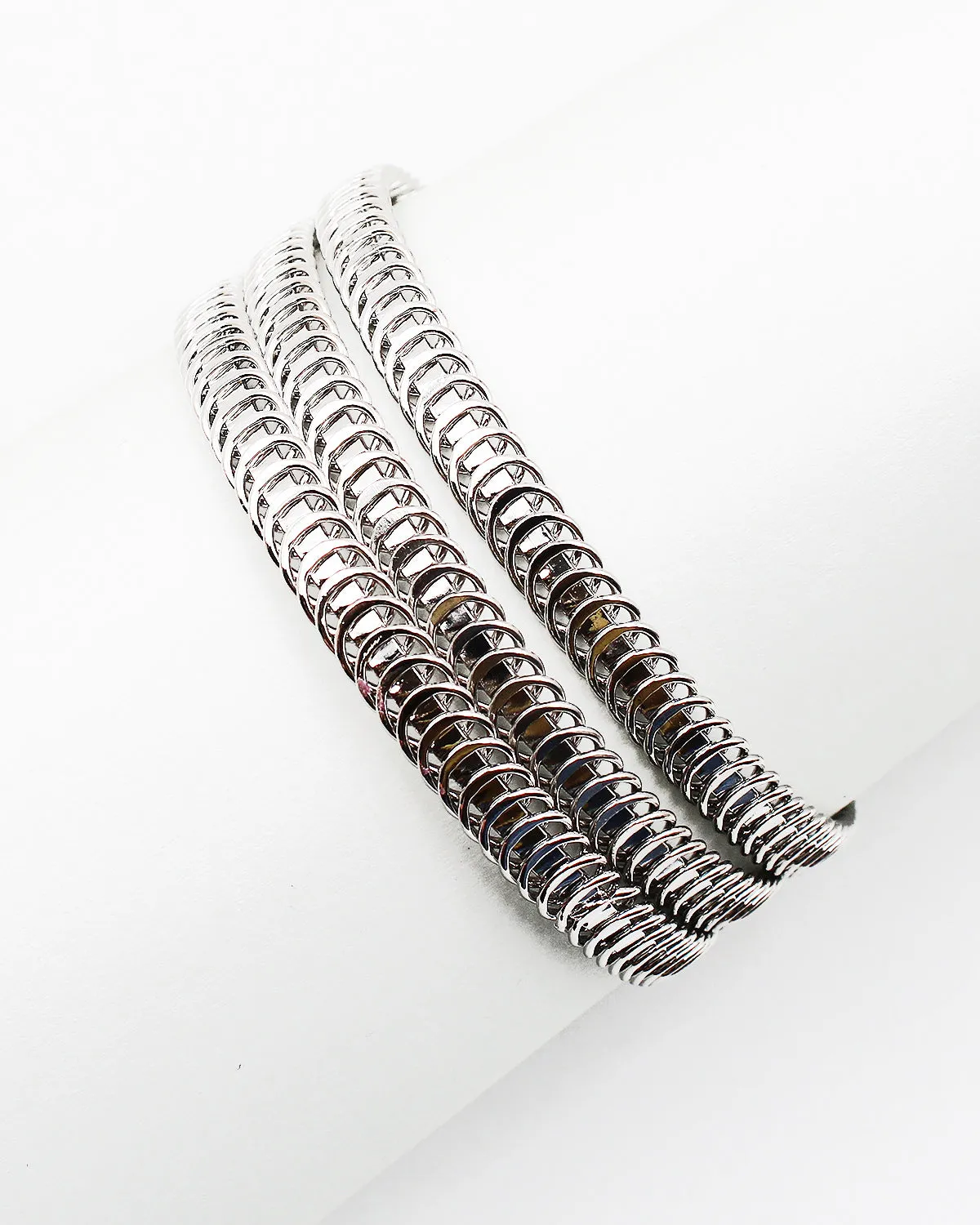 Textured Metal Bracelet Set