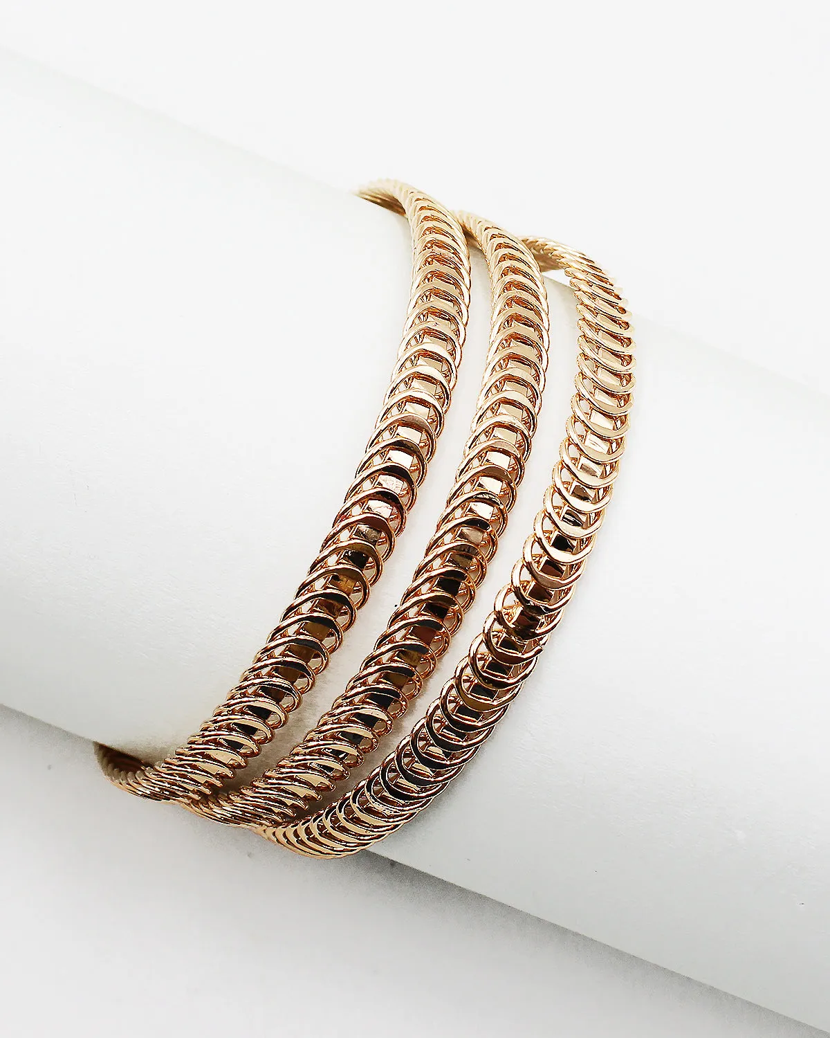 Textured Metal Bracelet Set