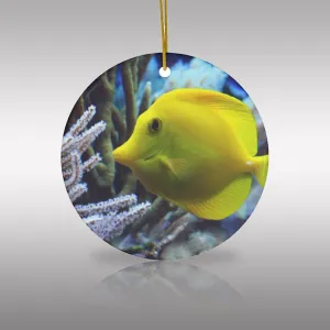 Tropical Surgeon Fish Ceramic Ornament