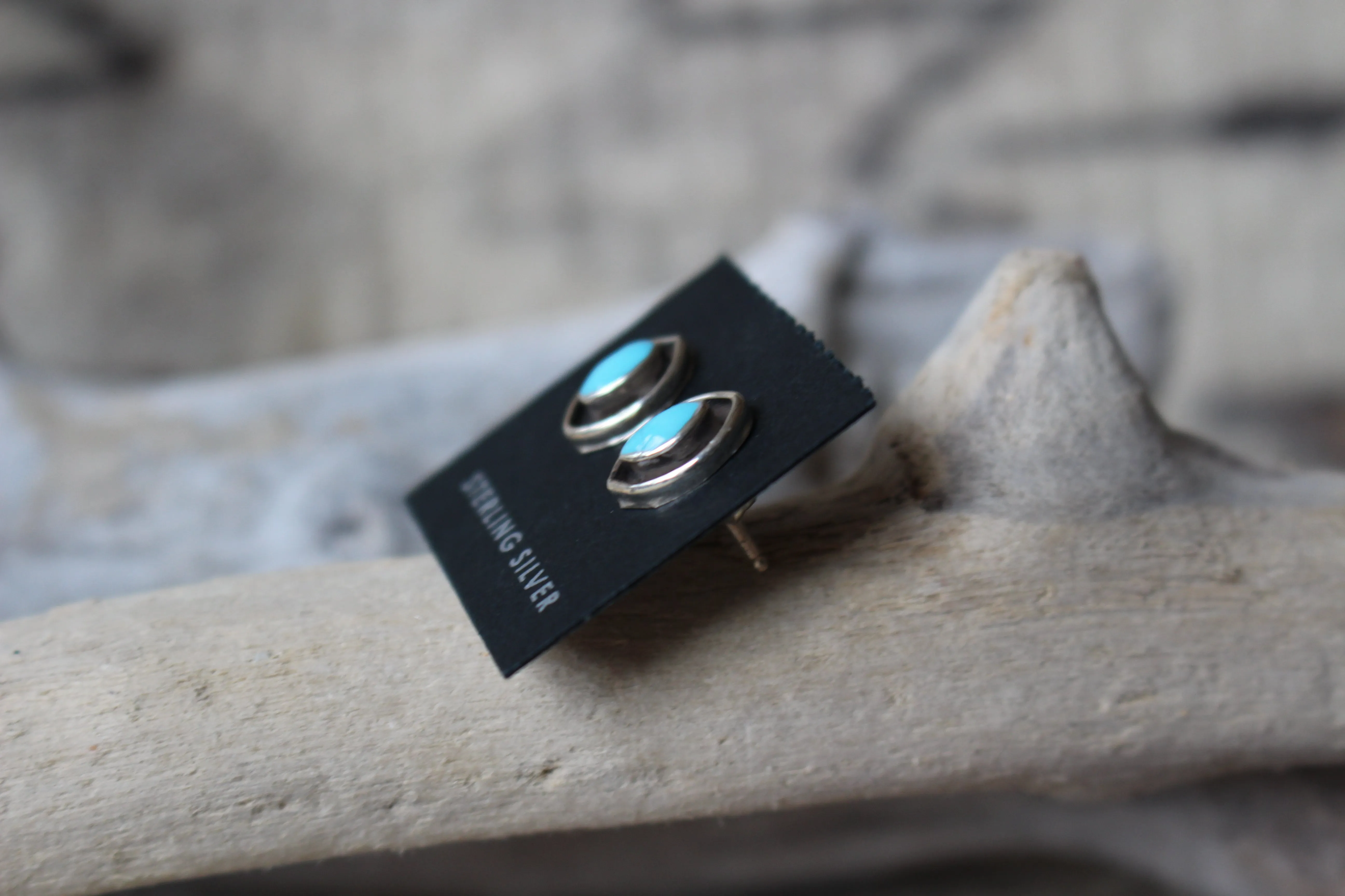 Turquoise Rain Studs