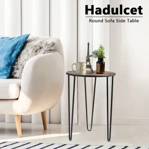Unique Oil Painting Art Style Small Round End Table