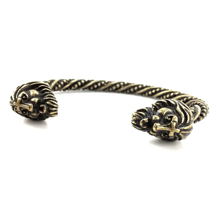 Vikings Lion Bangle Brass