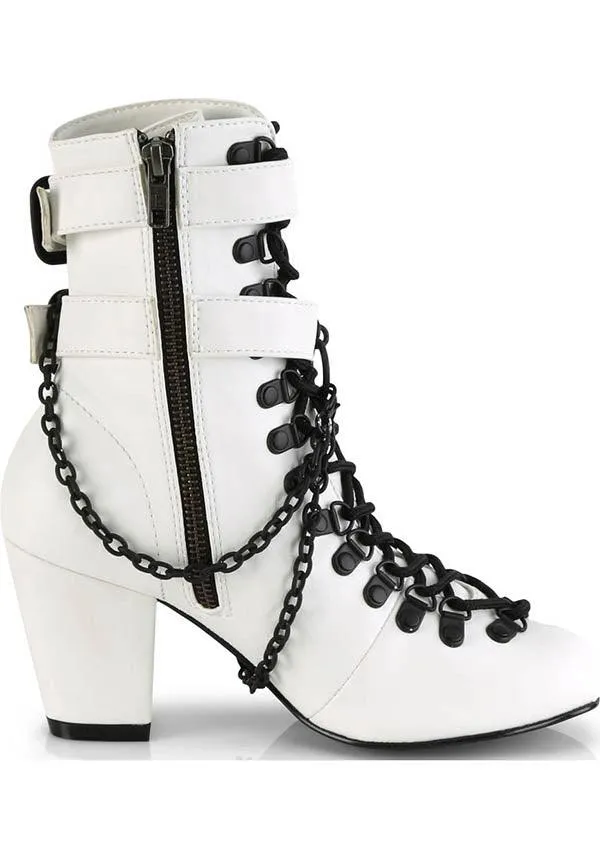 VIVIKA-128 [White] | BOOTS [PREORDER]