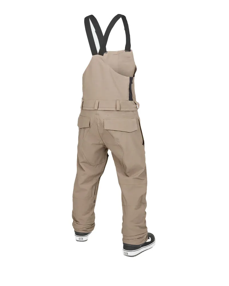 Volcom Men's Roan Bib Overall Chestnut Brown Smp 2025