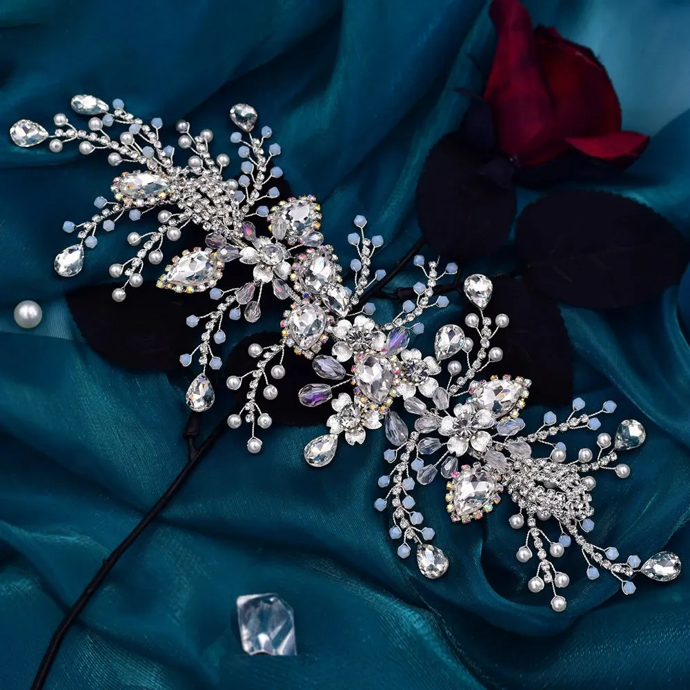 Wedding Headpiece Bride Hair Accessories Women Headband Rhinestone Queen Headwear