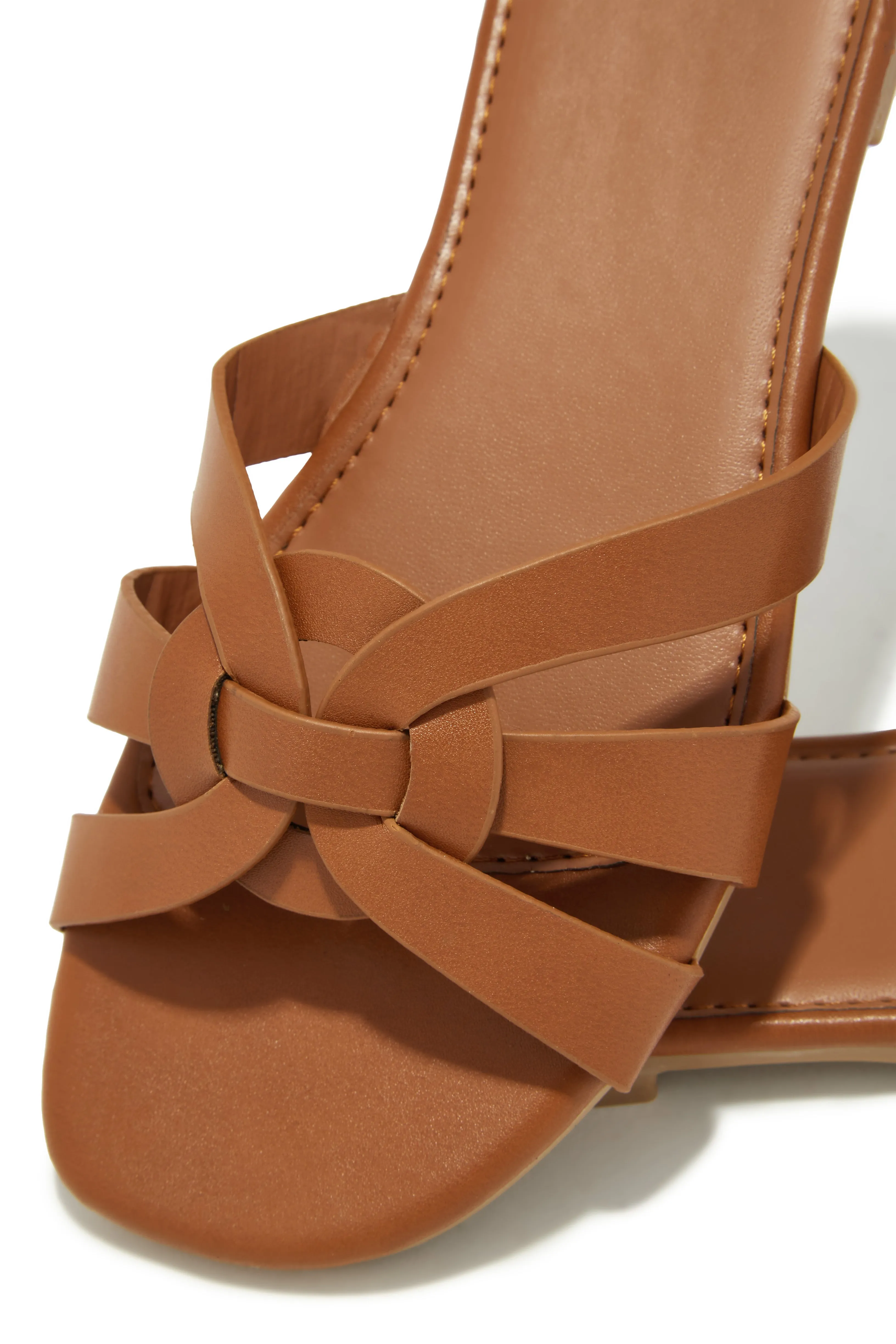 Weekend Vibes Slip On Sandals - Tan