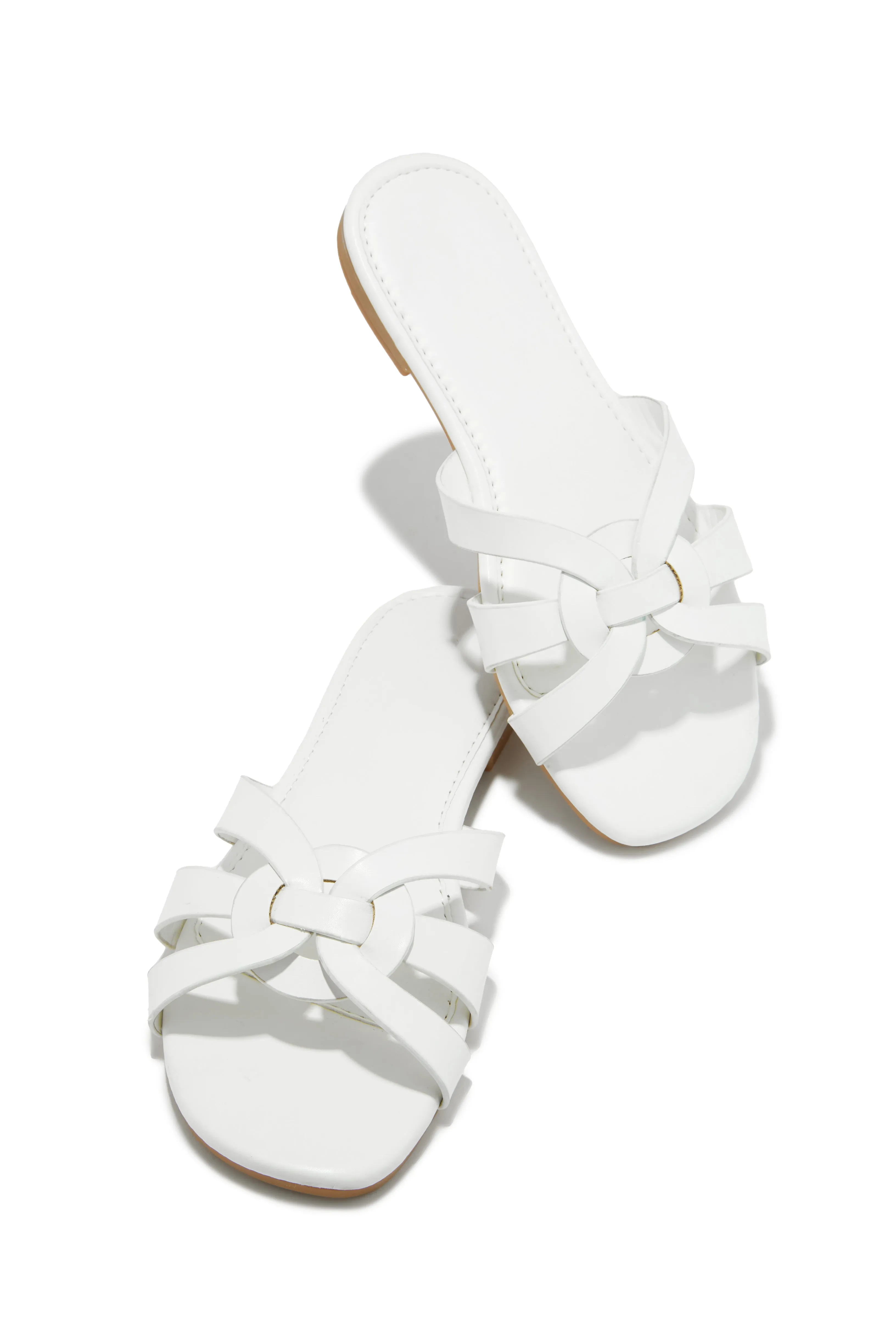 Weekend Vibes Slip On Sandals - Tan