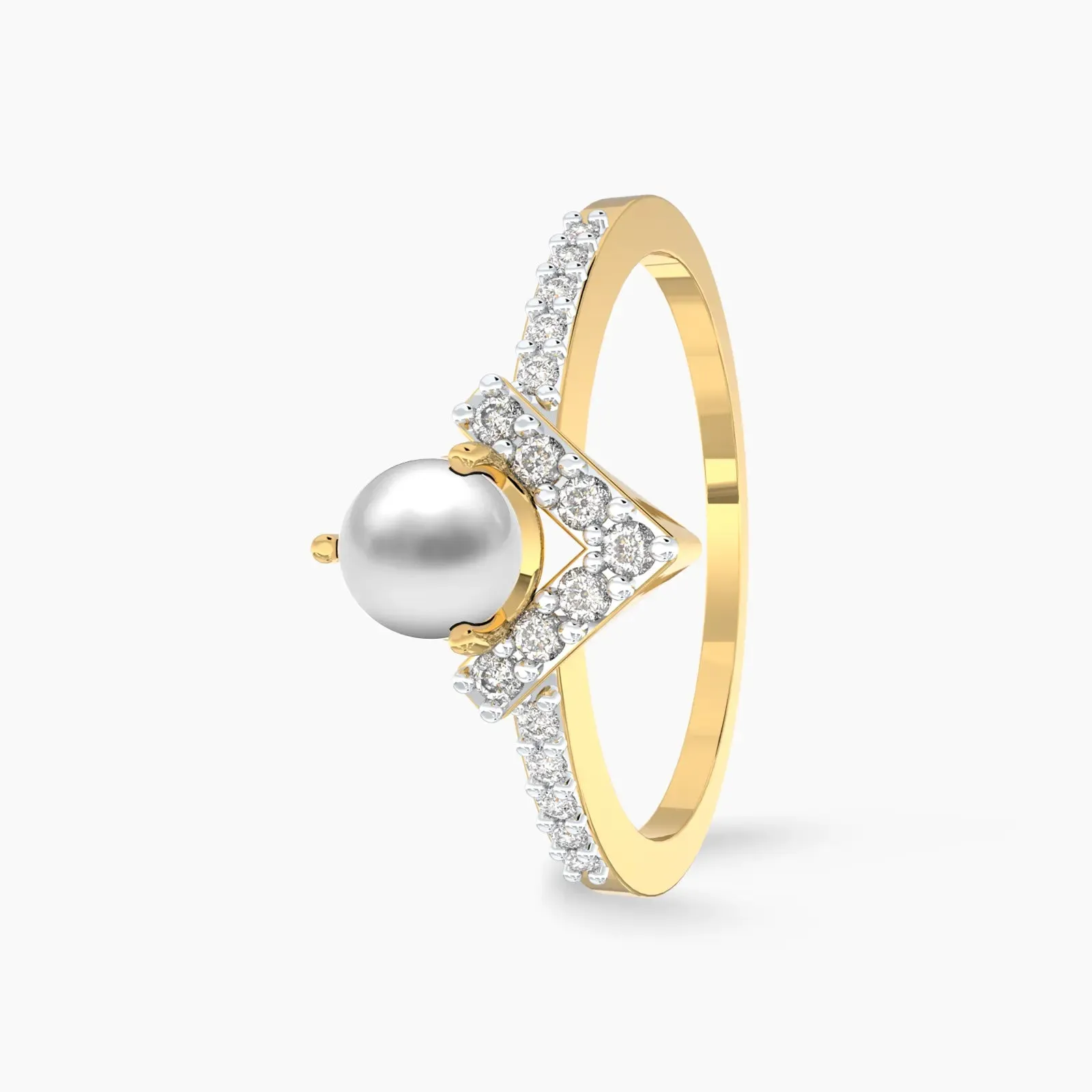 Wishing Pearl Diamond Ring