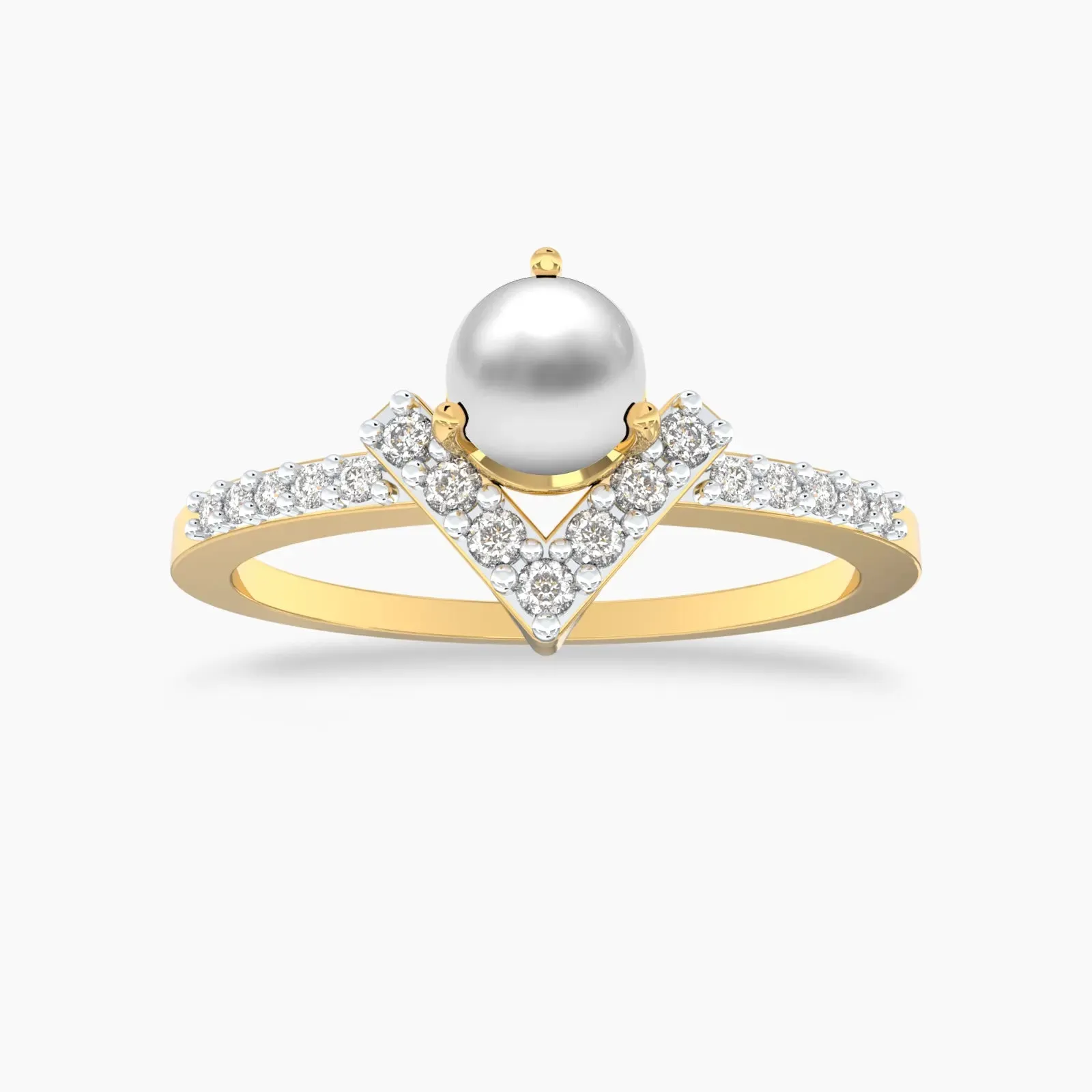 Wishing Pearl Diamond Ring