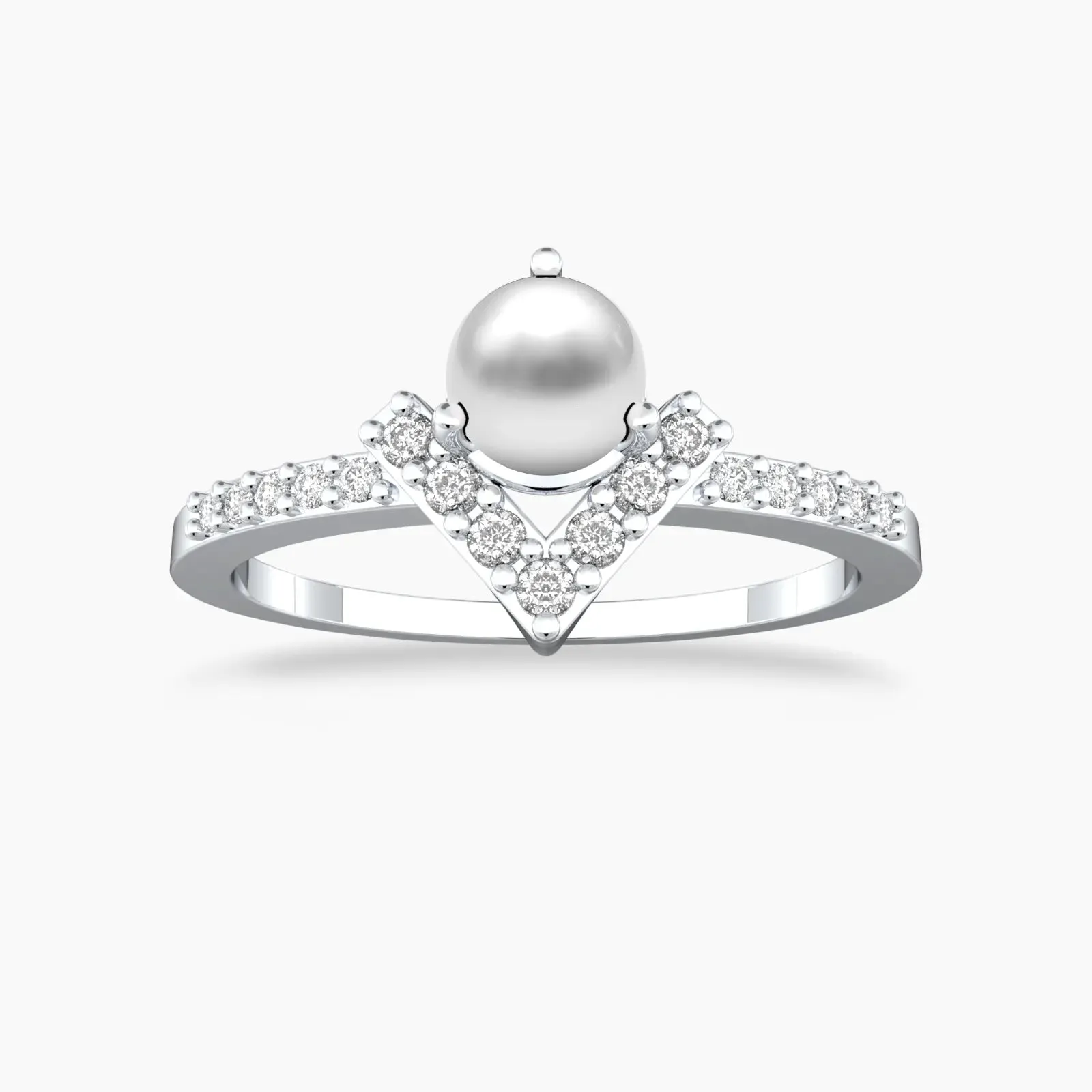 Wishing Pearl Diamond Ring