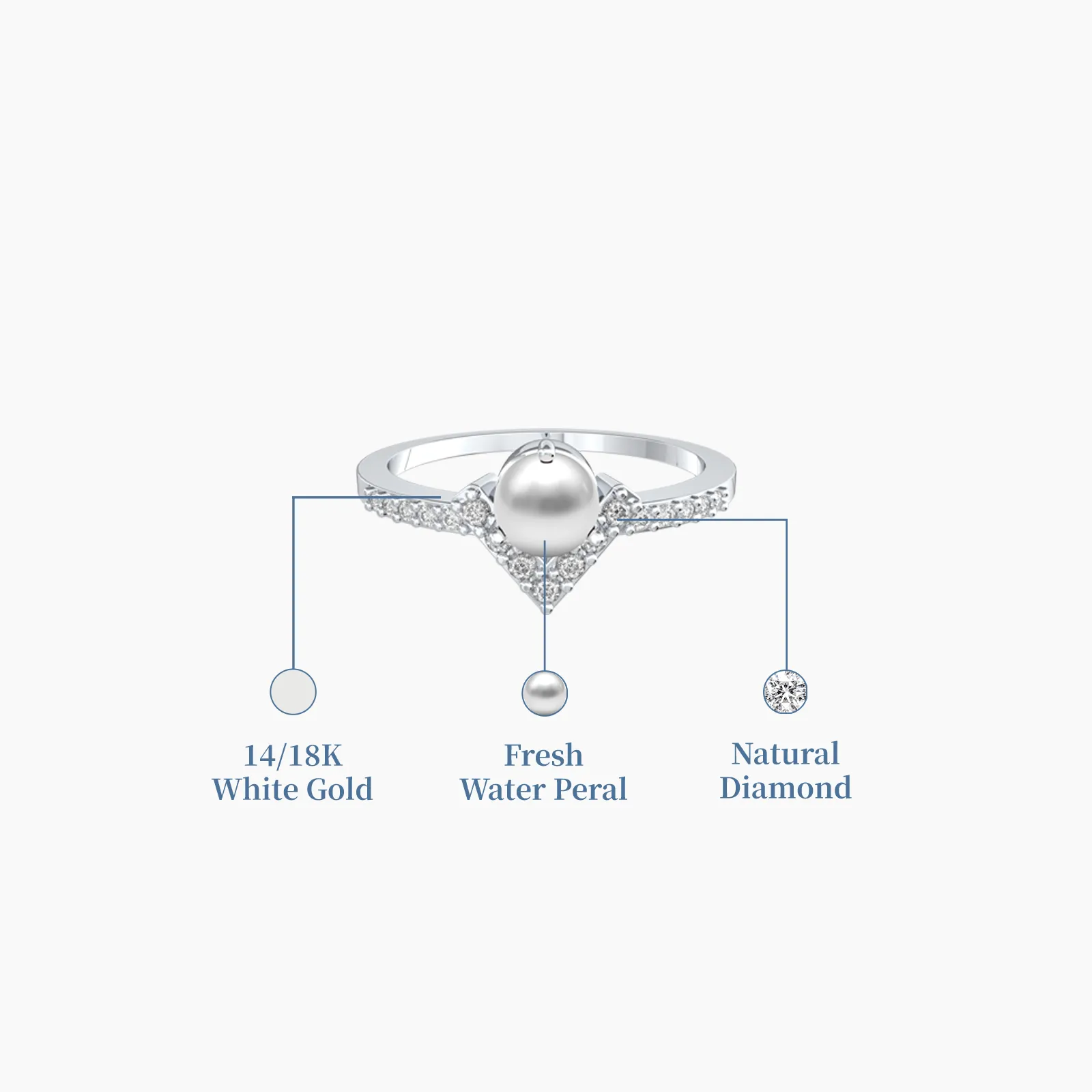 Wishing Pearl Diamond Ring