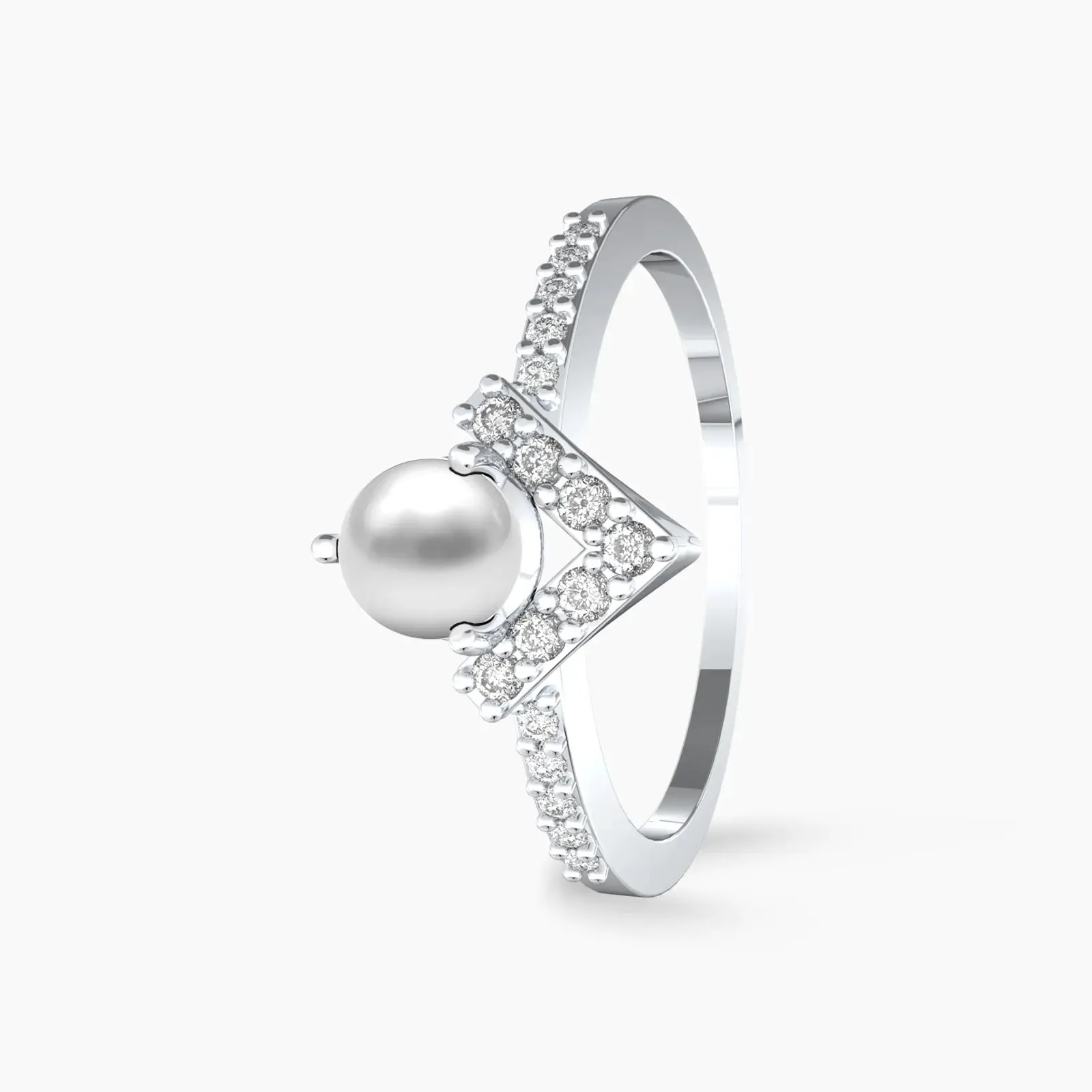 Wishing Pearl Diamond Ring