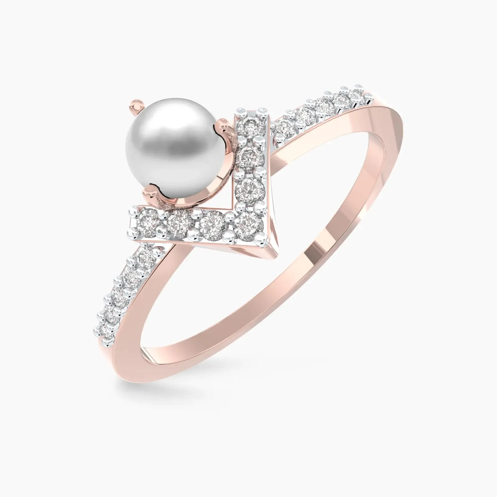 Wishing Pearl Diamond Ring