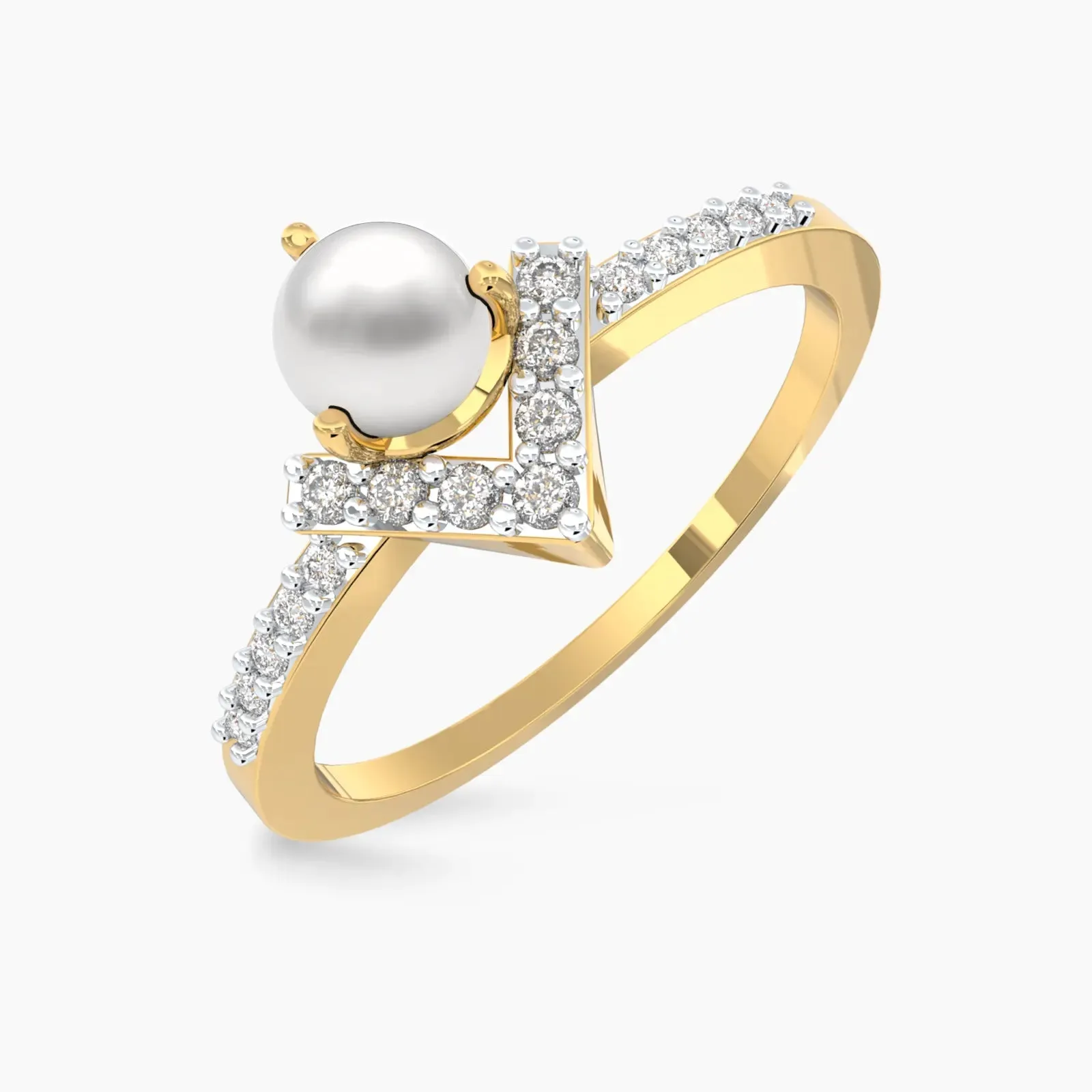 Wishing Pearl Diamond Ring