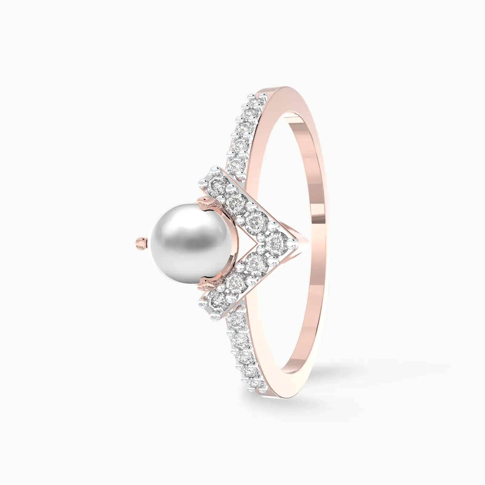Wishing Pearl Diamond Ring